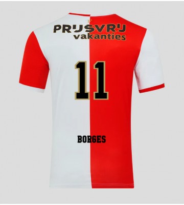 Feyenoord Goncalo Borges #11 Replica Home Stadium Shirt 2025-26 Short Sleeve